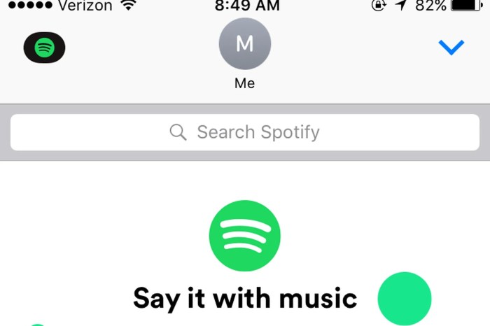 Spotify imessage app song sharing simpler