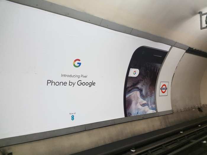 Google billboard pixel 2 oct 4