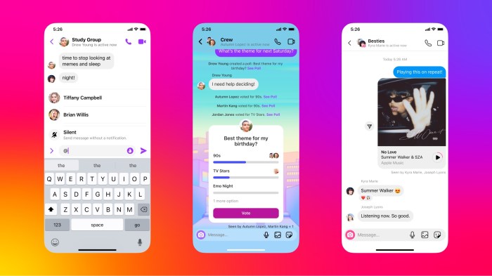 Instagram stories shared through direct messages