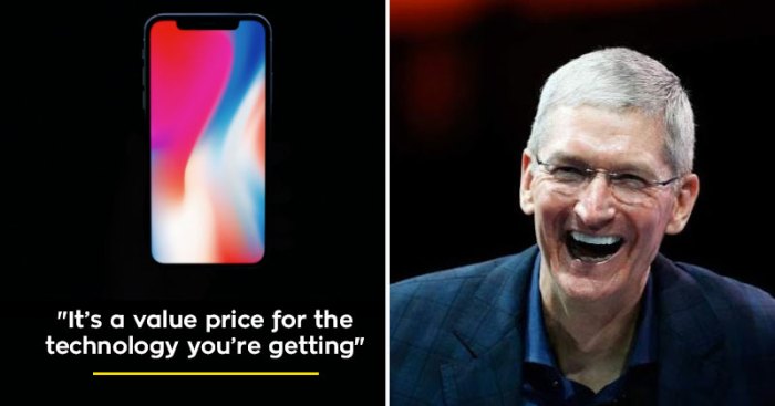 Iphone x is value for money tim cook
