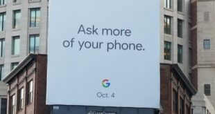 Google billboard pixel 2 oct 4