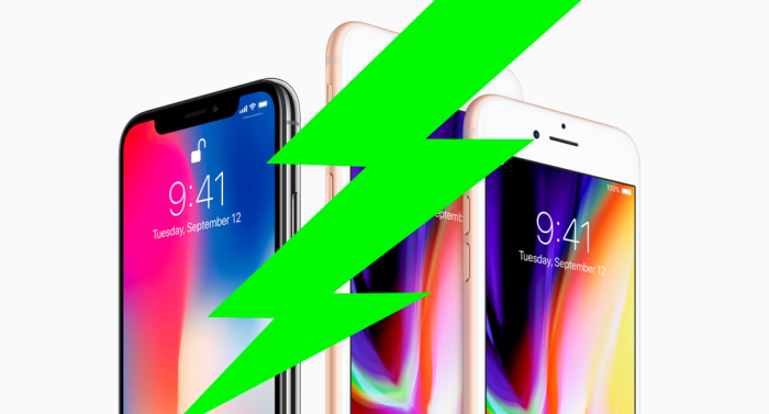 Iphone 8 and iphone x fast charging caveat