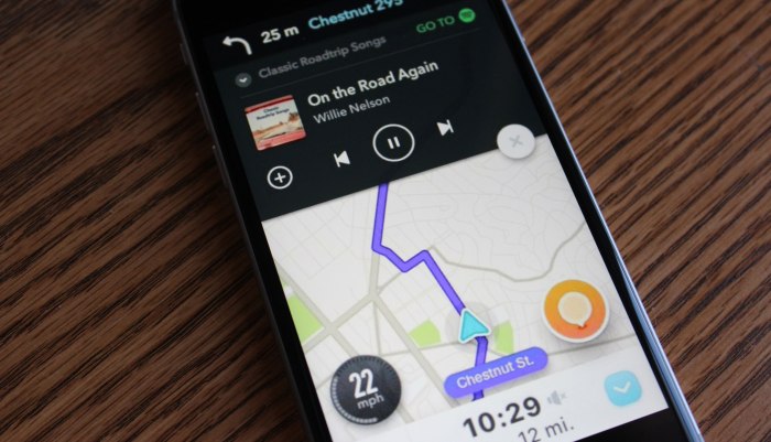 Spotify and waze integration on ios